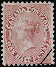 Reine Victoria 1858 - Timbre du Canada