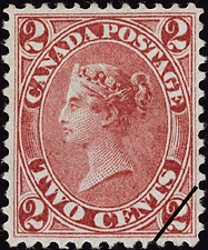 Reine Victoria 1864 - Timbre du Canada