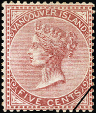 Reine Victoria 1865 - Timbre du Canada