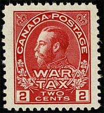 Roi Georges V 1915 - Timbre du Canada