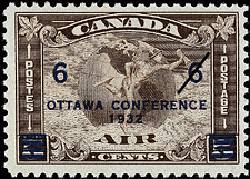Air, Mercure  1932 - Timbre du Canada