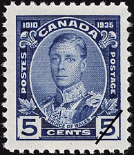 Prince de Galles 1935 - Timbre du Canada