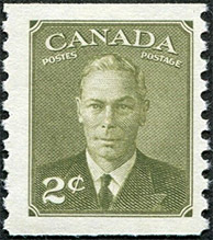 Roi Georges VI 1951 - Timbre du Canada