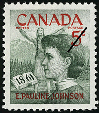 E. Pauline Johnson, 1861 1961 - Timbre du Canada
