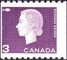 Reine Elizabeth II 1963 - Timbre du Canada