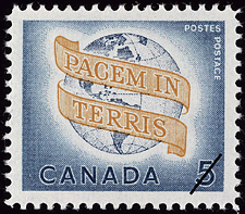 Pacem in Terris, Paix sur Terre 1964 - Timbre du Canada