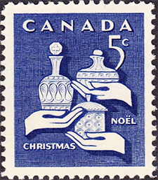 Timbre de 1965 - Cadeaux des sages - Timbre du Canada