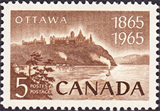 Timbre de 1965 - Ottawa - Timbre du Canada