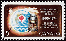 Timbre de 1968 - Décennie hydrologique internationale, 1965-1974 - Timbre du Canada