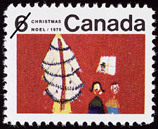 Arbre de Noël 1970 - Timbre du Canada