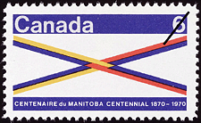 Centenaire du Manitoba, 1870-1970 1970 - Timbre du Canada