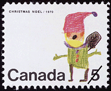 Père Noël 1970 - Timbre du Canada