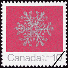 Timbre de 1971 - Flocon de neige - Timbre du Canada