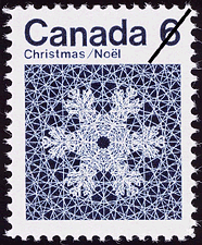 Timbre de 1971 - Flocon de neige - Timbre du Canada