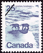 Ours polaires dans le Nord canadien 1972 - Timbre du Canada