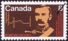 La marche vers l'Ouest, Le Commissaire G.A. French 1973 - Timbre du Canada