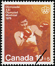 La boxe 1975 - Timbre du Canada