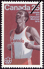 Le coureur de marathon 1975 - Timbre du Canada