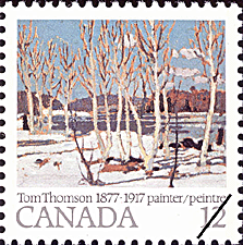 Parc Algonquin en avril 1977 - Timbre du Canada