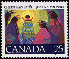 Le divin Enfant 1977 - Timbre du Canada
