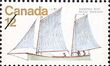 Bateau Mackinaw 1977 - Timbre du Canada