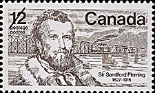 Sir Sandford Fleming, 1827-1915 1977 - Timbre du Canada