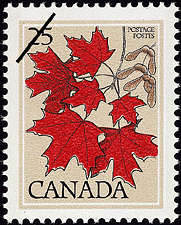 Erable à sucre, Acer saccharum 1977 - Timbre du Canada