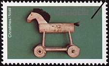 Cheval de bois à roulettes 1979 - Timbre du Canada