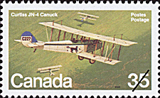 Curtiss JN-4 Canuck 1980 - Timbre du Canada