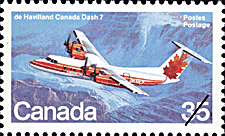 de Havilland Canada Dash 7  1981 - Timbre du Canada