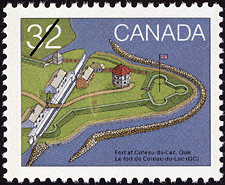 Le fort de Coteau-du-Lac (QC)  1983 - Timbre du Canada