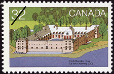 Le fort Chambly (QC) 1983 - Timbre du Canada