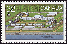 Le fort William (Ont.)  1983 - Timbre du Canada