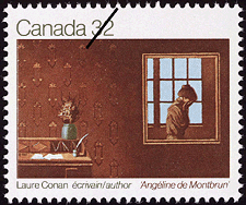 Laure Conan, écrivain, Angéline de Montbrun 1983 - Timbre du Canada