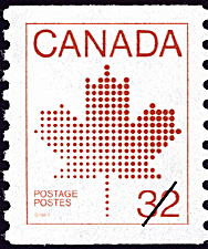 La feuille d'érable 1983 - Timbre du Canada