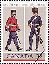 Royal Canadian Regiment, British Columbia Regiment 1983 - Timbre du Canada
