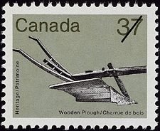 Charrue de bois 1983 - Timbre du Canada