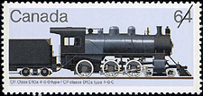 CP classe D10a type 4-6-0 1984 - Timbre du Canada