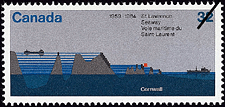 Voie maritime du Saint-Laurent, 1959-1984 1984 - Timbre du Canada