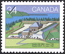 Castle Hill (T.-N.) vers 1762 1985 - Timbre du Canada