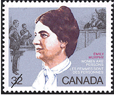 Timbre de 1985 - Emily Murphy, Les femmes sont des personnes - Timbre du Canada