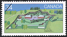 Le fort Érié (Ont.) 1985 - Timbre du Canada
