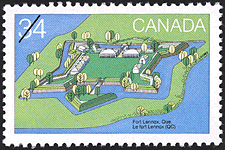 Le fort Lennox (QC) 1985 - Timbre du Canada