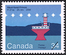 Haut-fond Prince, FI 2½s 25.3m 20M 1985 - Timbre du Canada