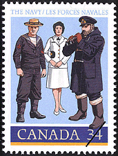 Les forces navales 1985 - Timbre du Canada