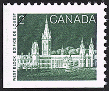 Édifice de l'Ouest 1985 - Timbre du Canada