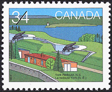 La redoute York (N.-É.) 1985 - Timbre du Canada