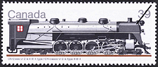 CN classe U-2-a type 4-8-4 1986 - Timbre du Canada