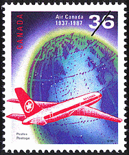 Air Canada, 1937-1987 1987 - Timbre du Canada