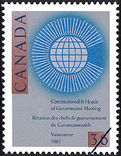Réunion des chefs de gouvernement du Commonwealth, Vancouver, 1987 1987 - Timbre du Canada